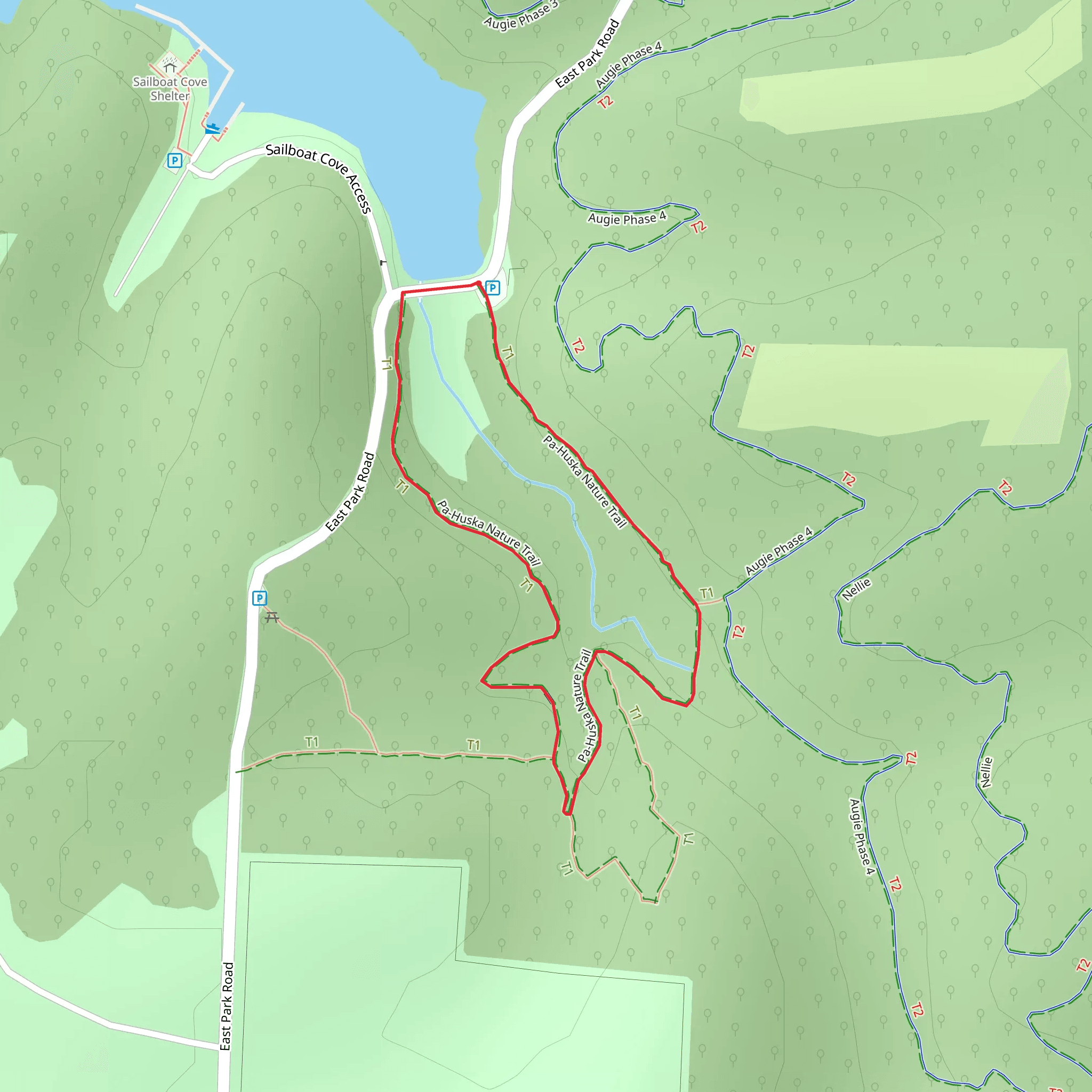 Pa-Huska Nature Loop Trail mobile static map