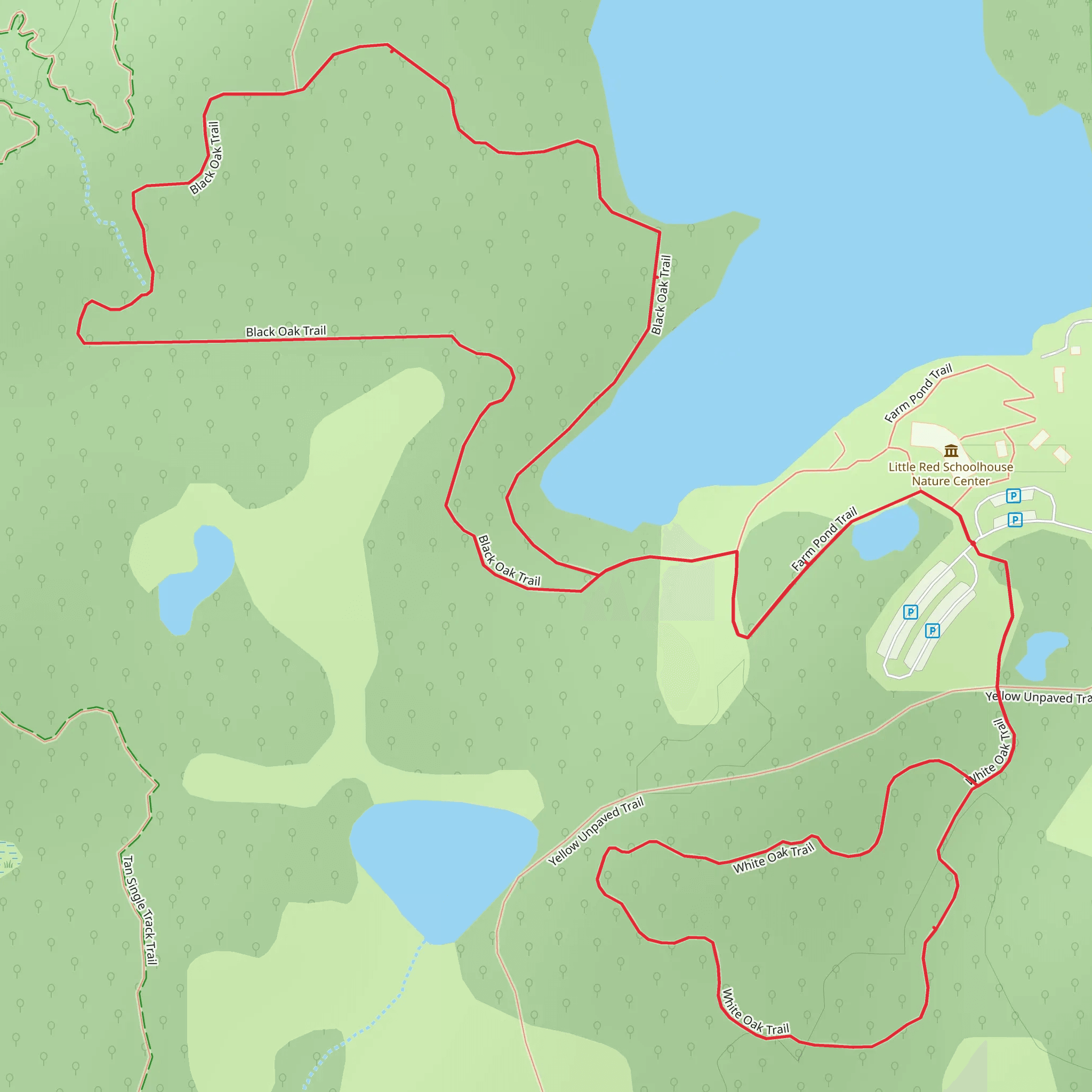 Black Oak Loop Trail mobile static map