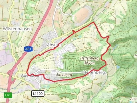 Nebenlinie des SAV and Schozachtaler Burgenrunden Loop