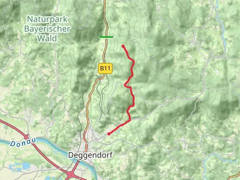 Neumuehle to Loderhart via Deggendorf Zielwanderweg