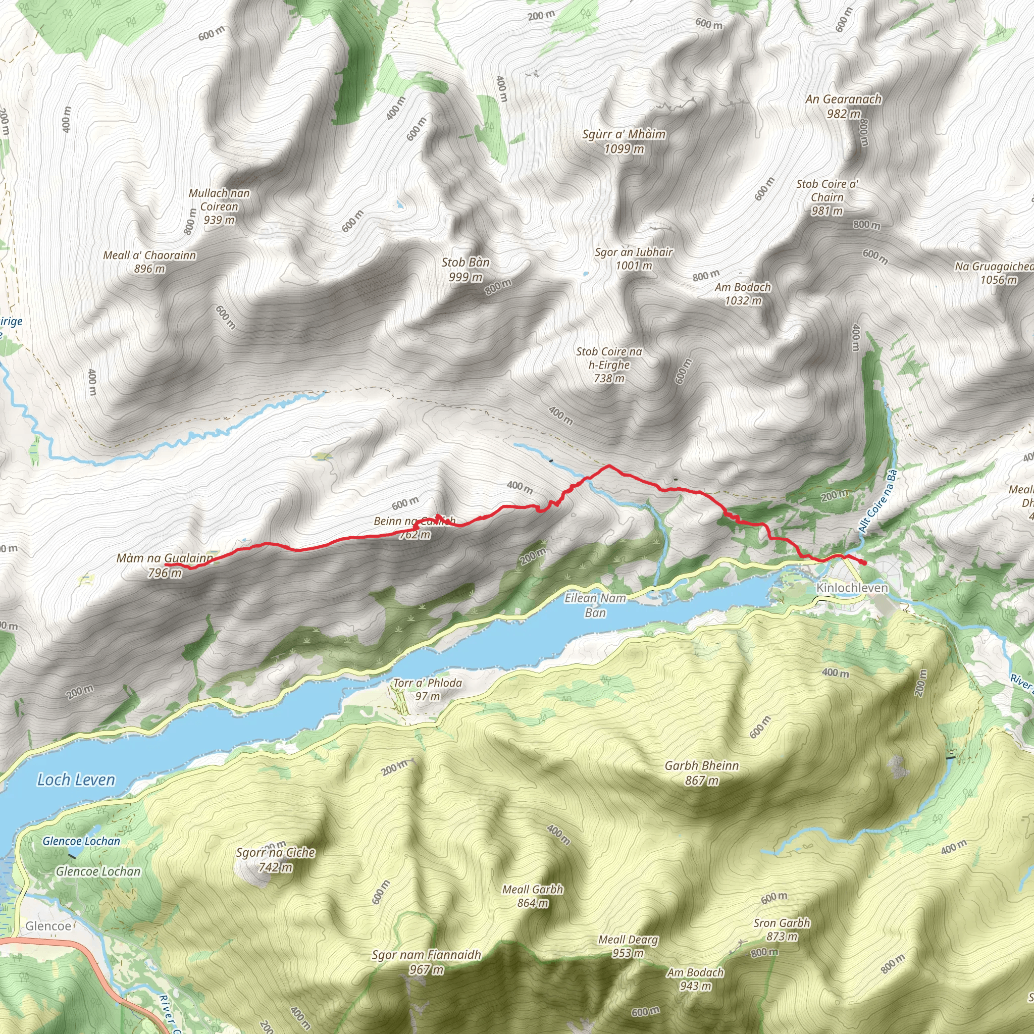 Mam na Gualainn mobile static map