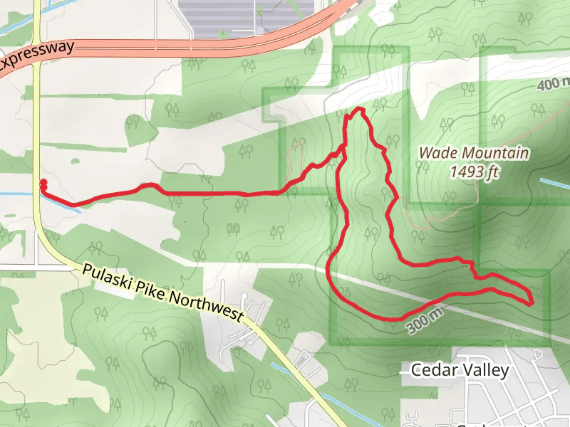 Wade Mountain Greenway, Fossil Bench Trail and Bostick Trail Loop
