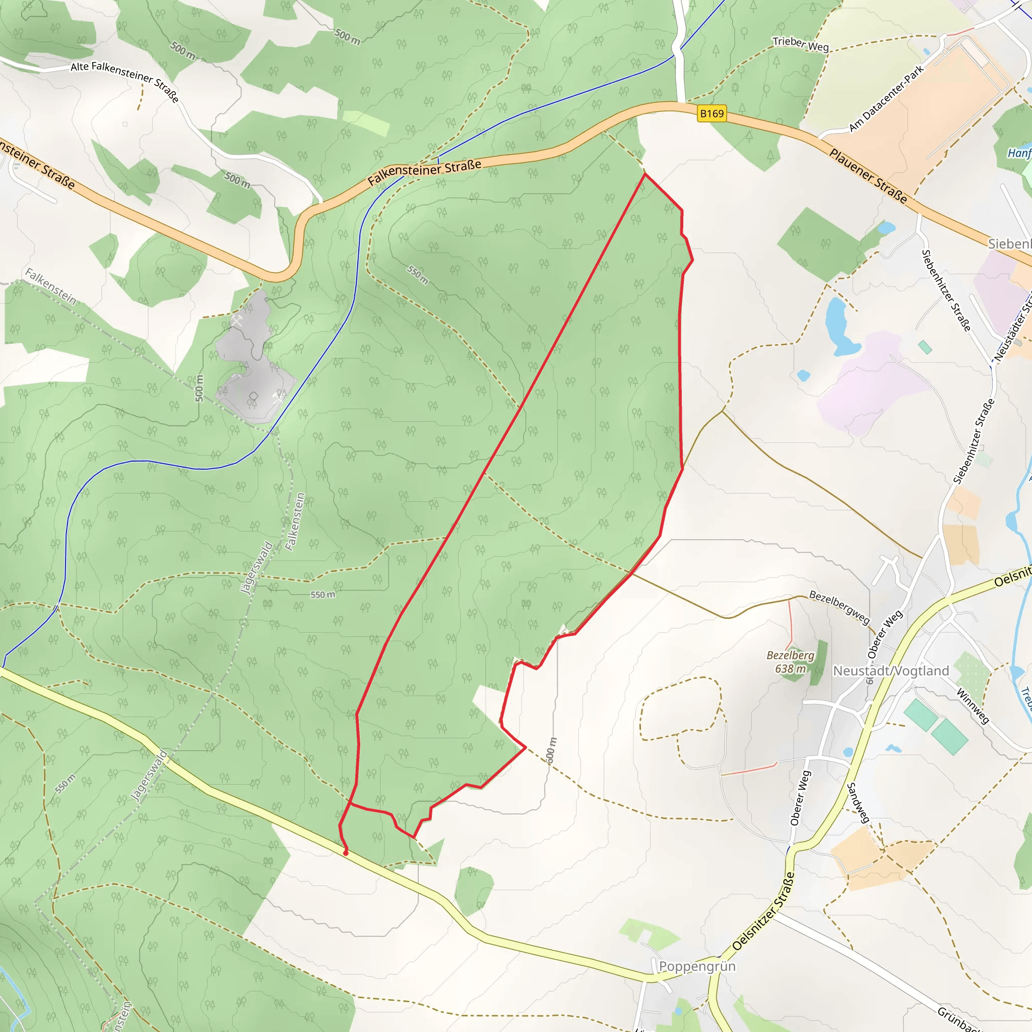 Stadtwald Loop - Poppengrün mobile static map