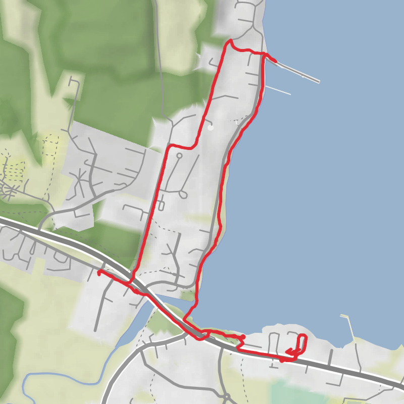 A map preview of the recording Highlands Walking.