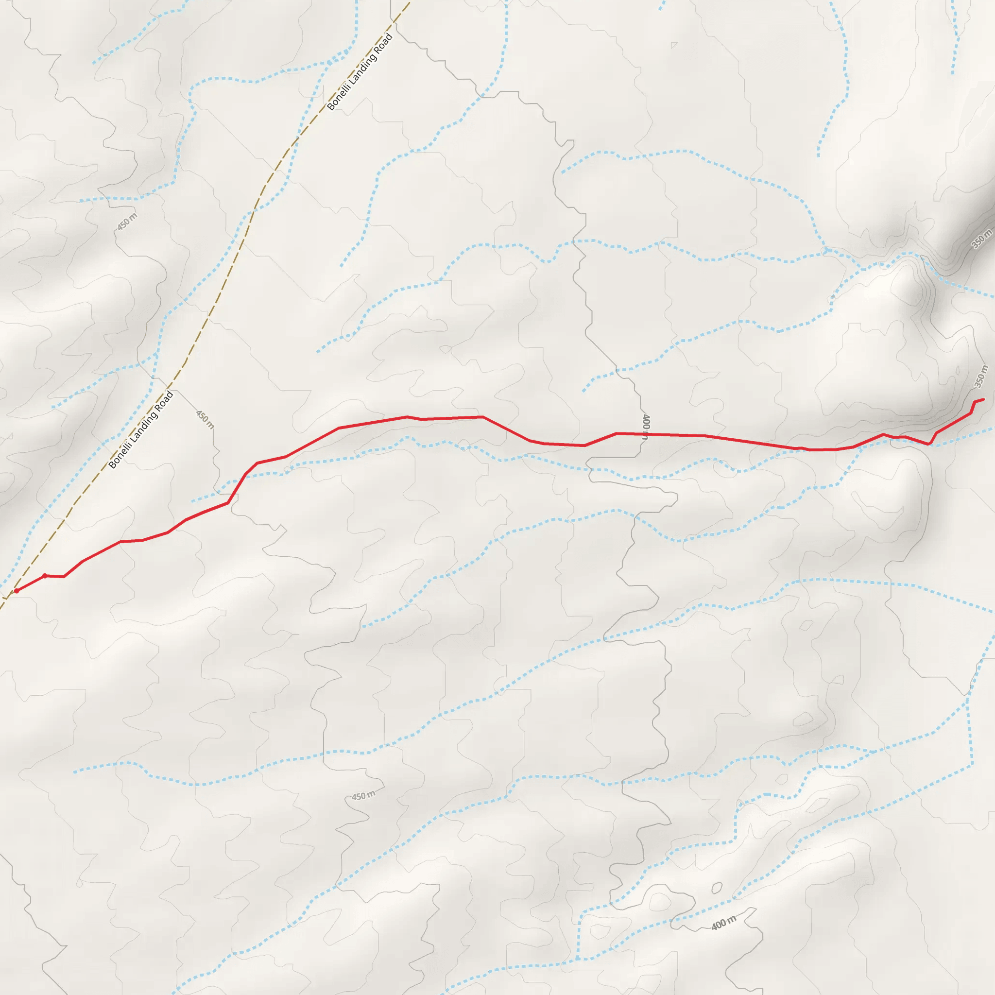 Bonelli Landing Road mobile static map
