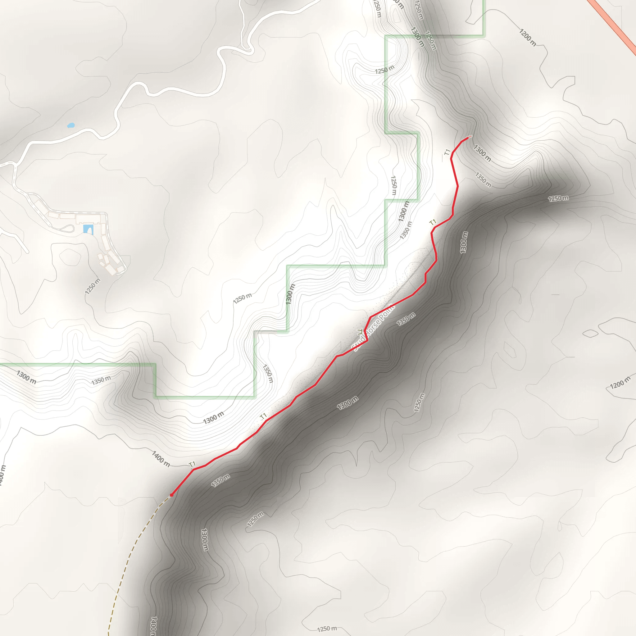 Trail To Skylight Arch mobile static map