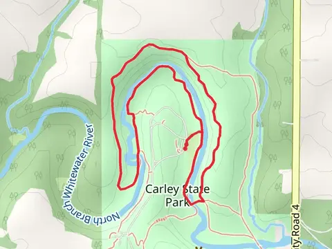 Caney State Park and North Branch Whitewater River Loop