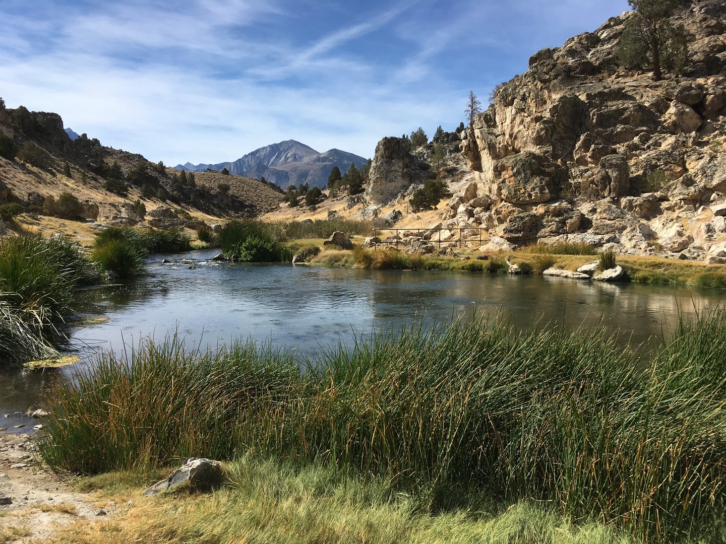 An image depicting the trail Hot Creek Canyon Trail and its surrounding area.
