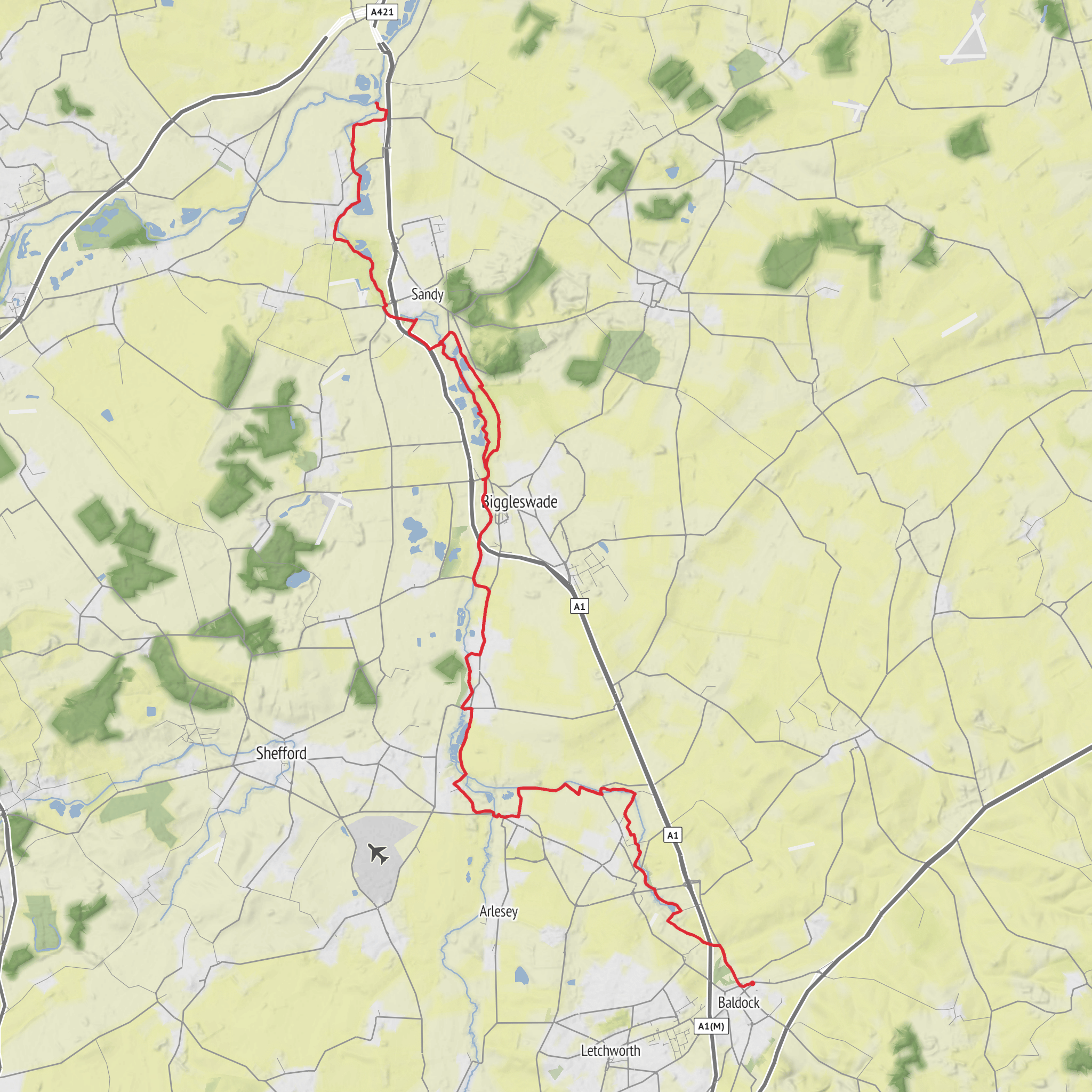 Kingfisher Way mobile static map