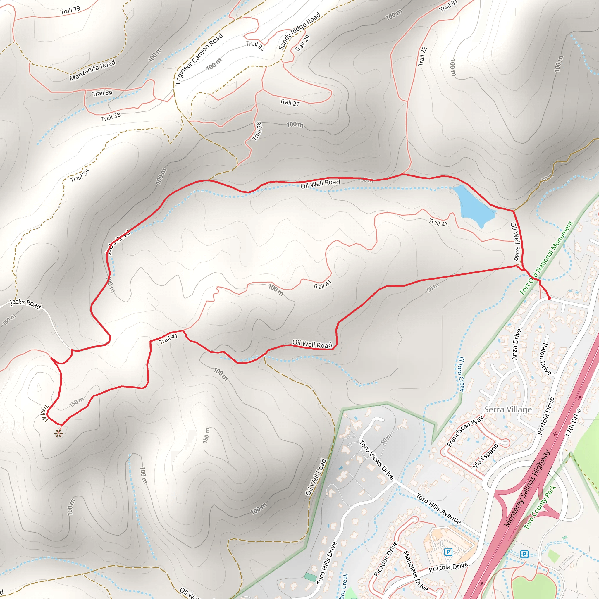 Oil Well Road Loop mobile static map