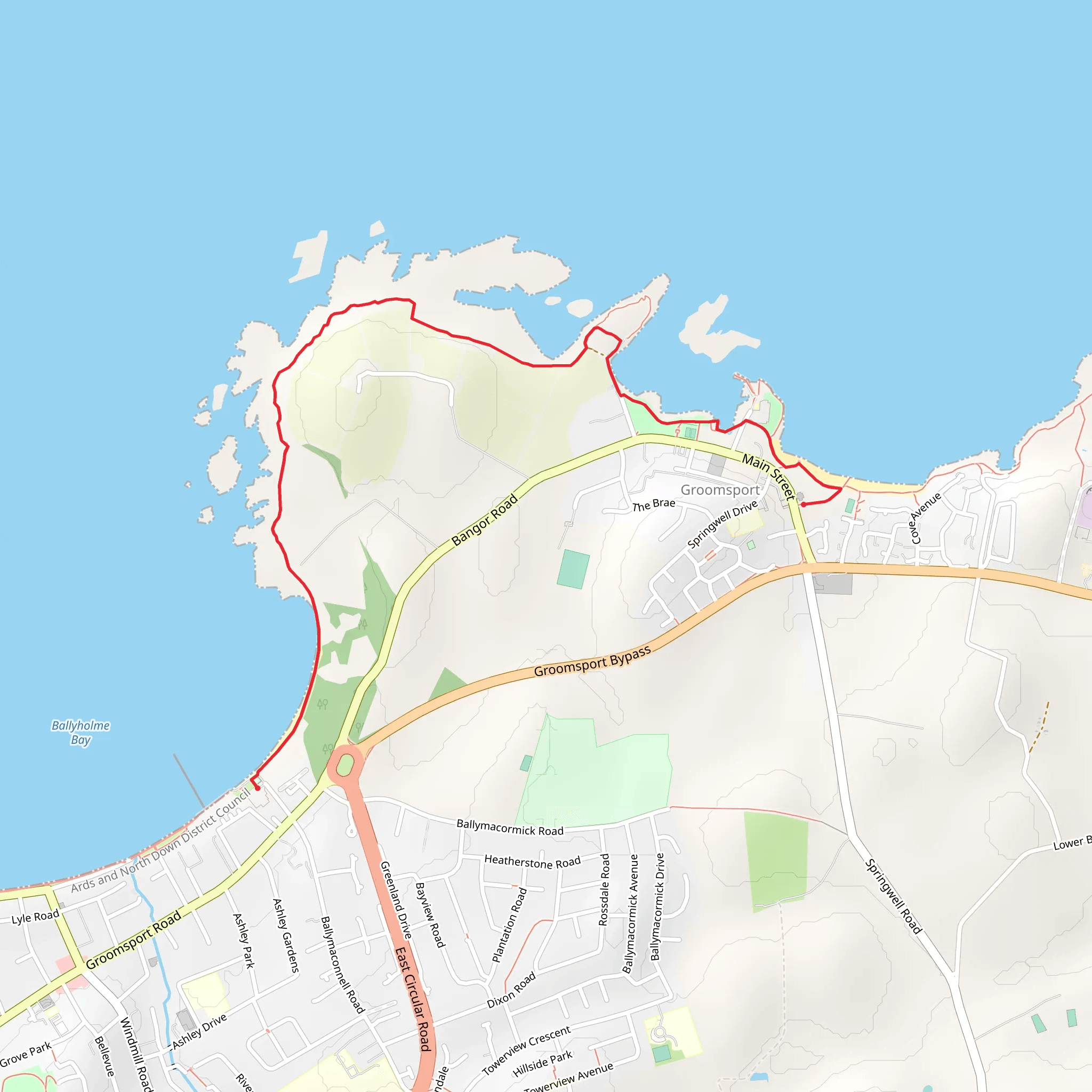 Ballymacormick Point mobile static map