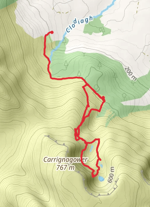 County Waterford Wandern mobile static map