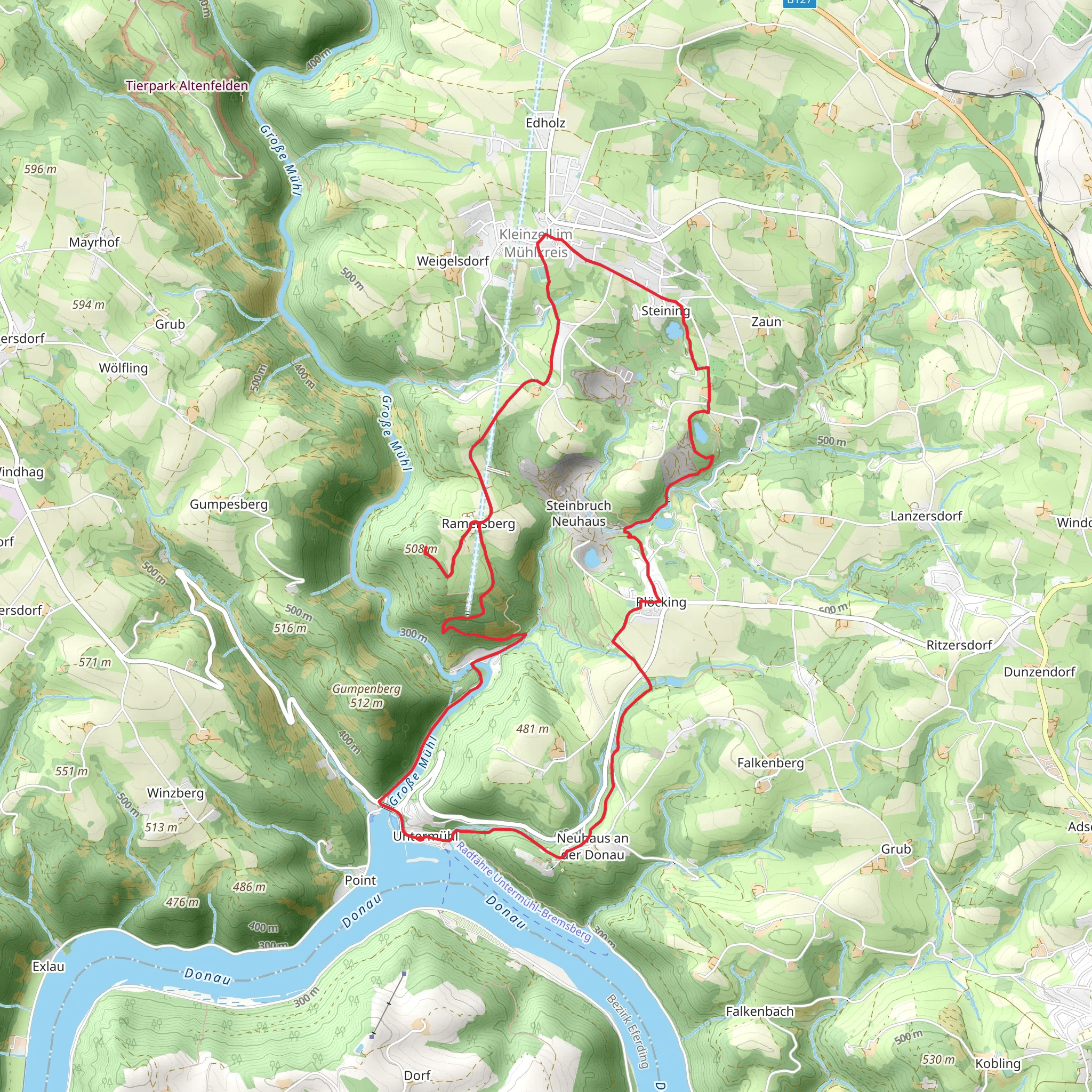 Granite Trail mobile static map