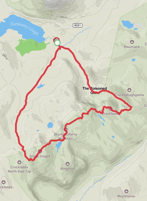 A map preview of the recording Poisoned  Glen Donegal.
