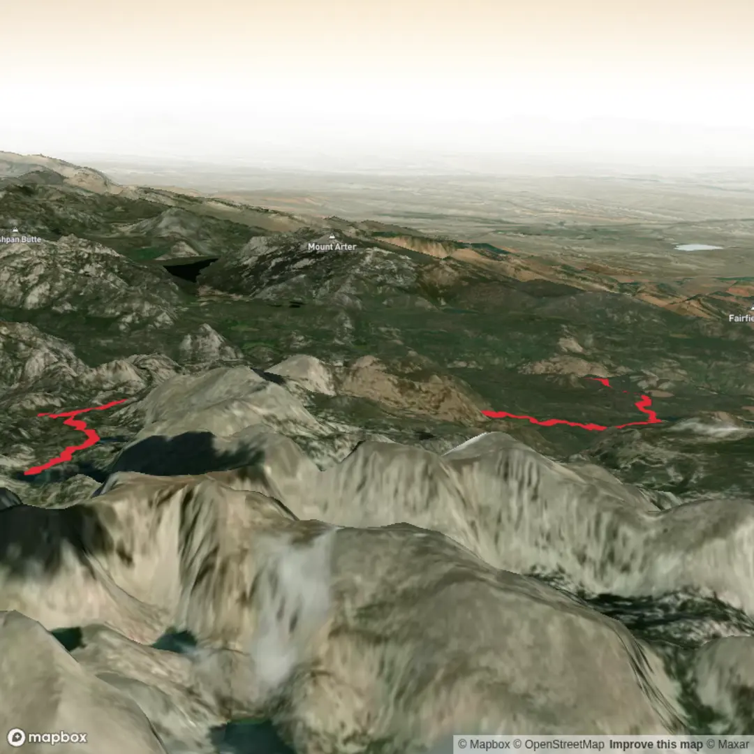 An image depicting the trail Stough Creek Loop and its surrounding area.