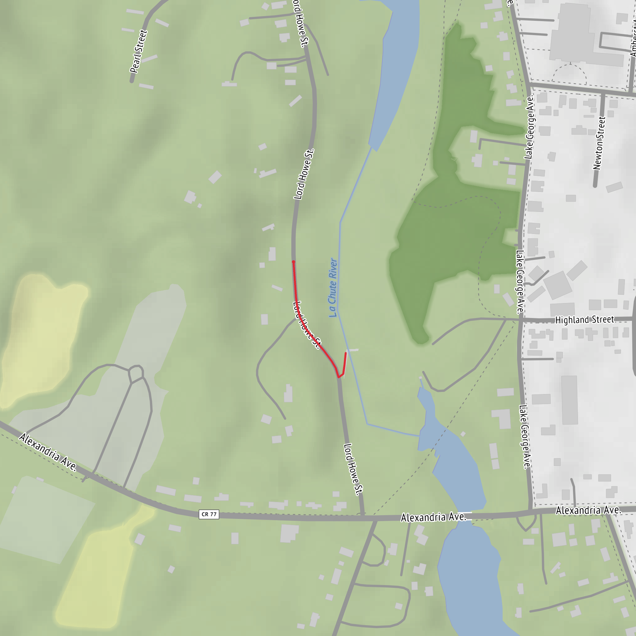 La Chute Falls mobile static map