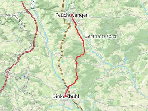 Feuchtwangen to Dinkelsbühl via Romantische Strasse