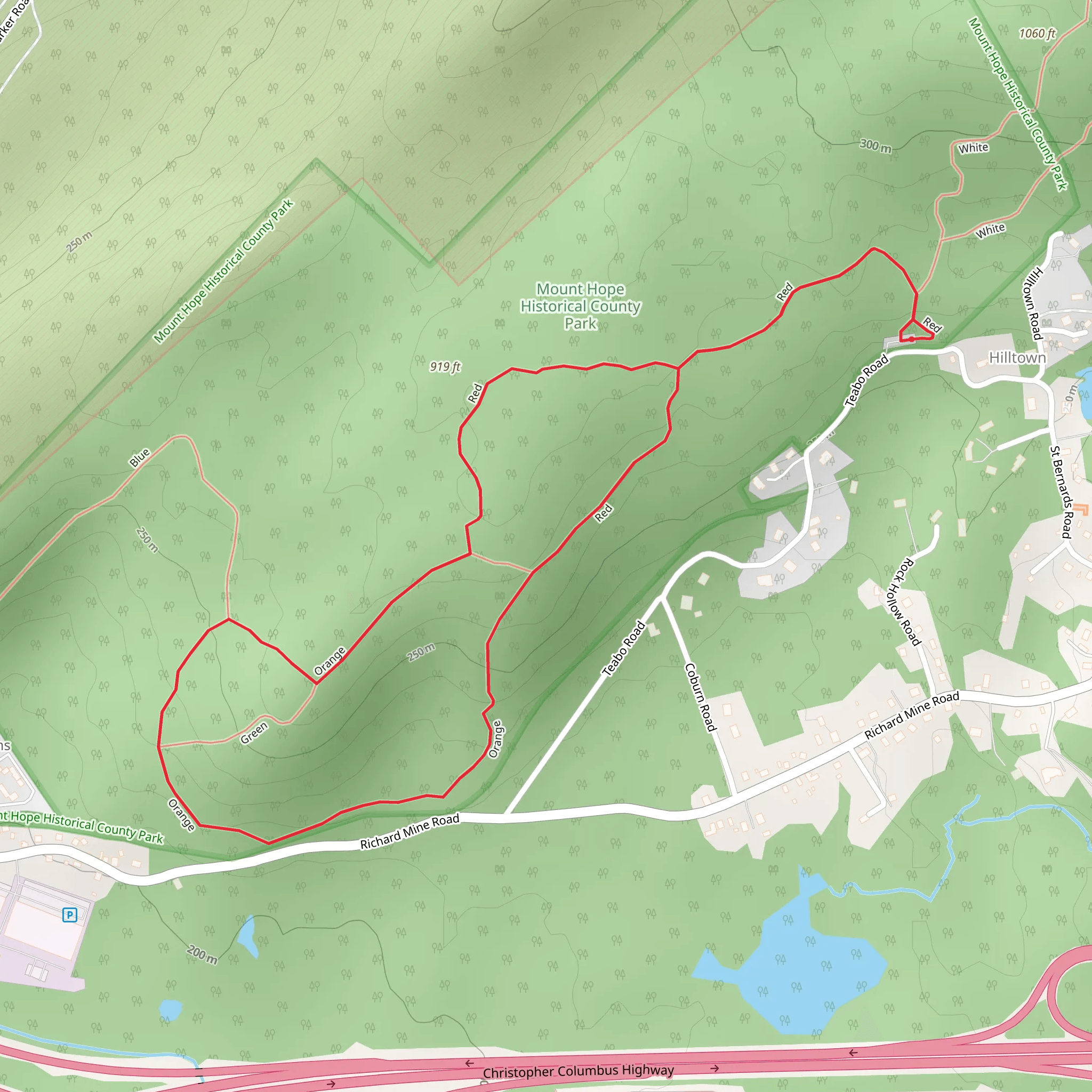 Red - Orange Loop mobile static map