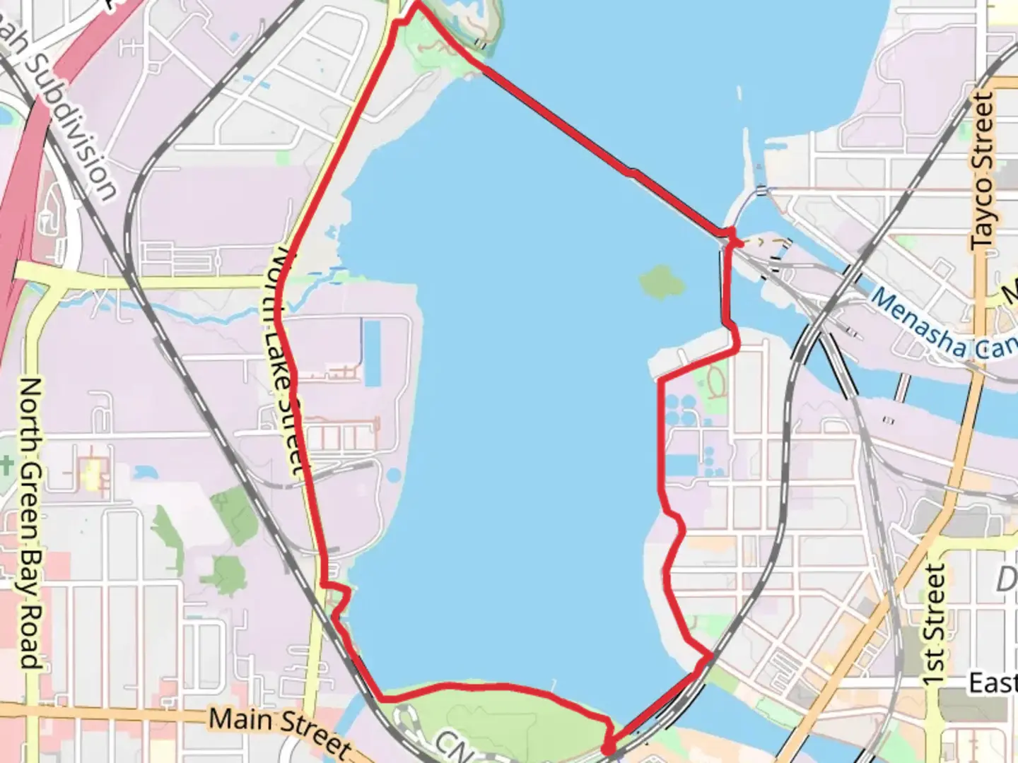 An image depicting the trail Loop the Little Lake Trail and its surrounding area.