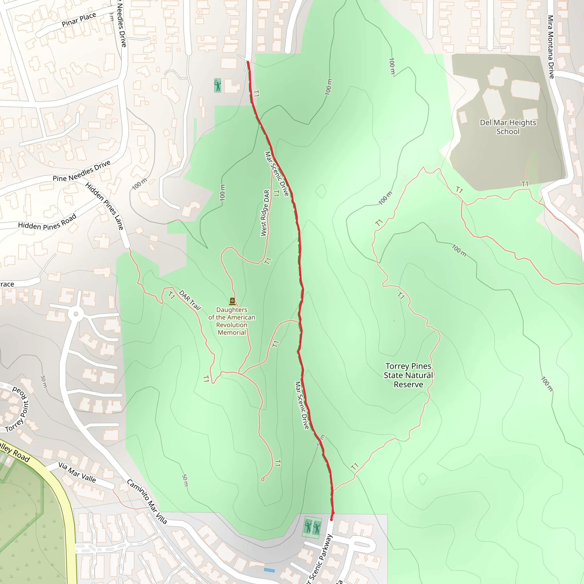 Mar Scenic Drive mobile static map