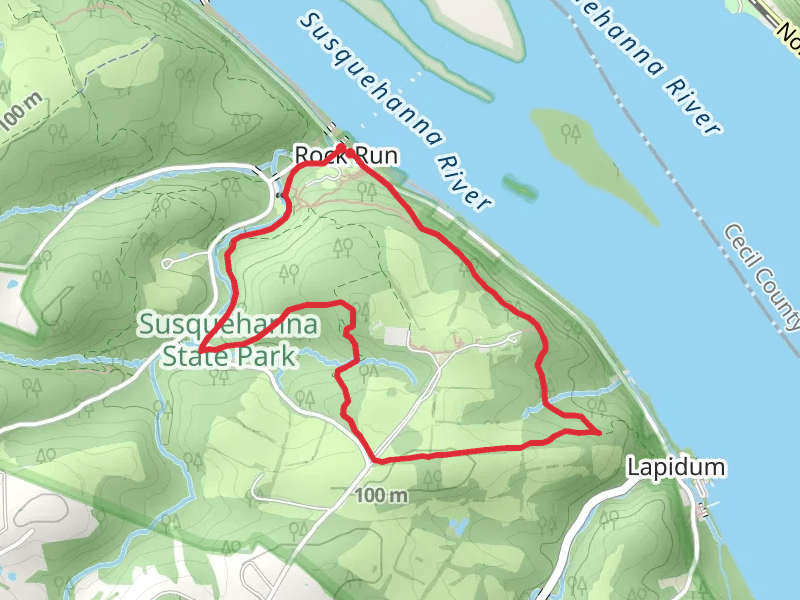 Susquehanna Ridge, Land of Promise and Rock Run Loop Trail
