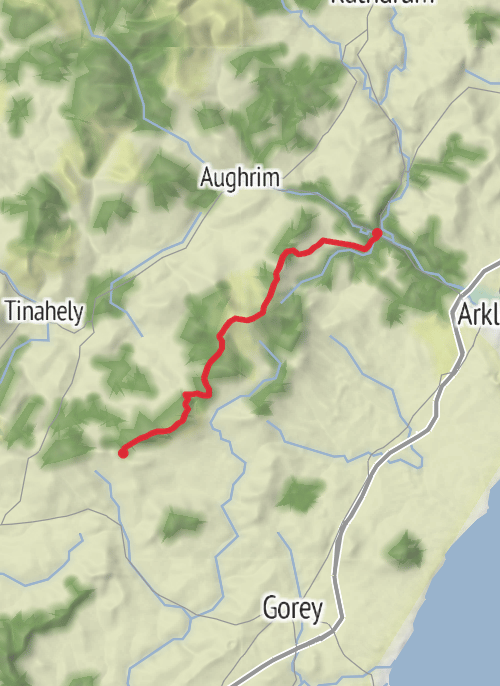 Hike on From Cummer to Woodenbridge mobile static map