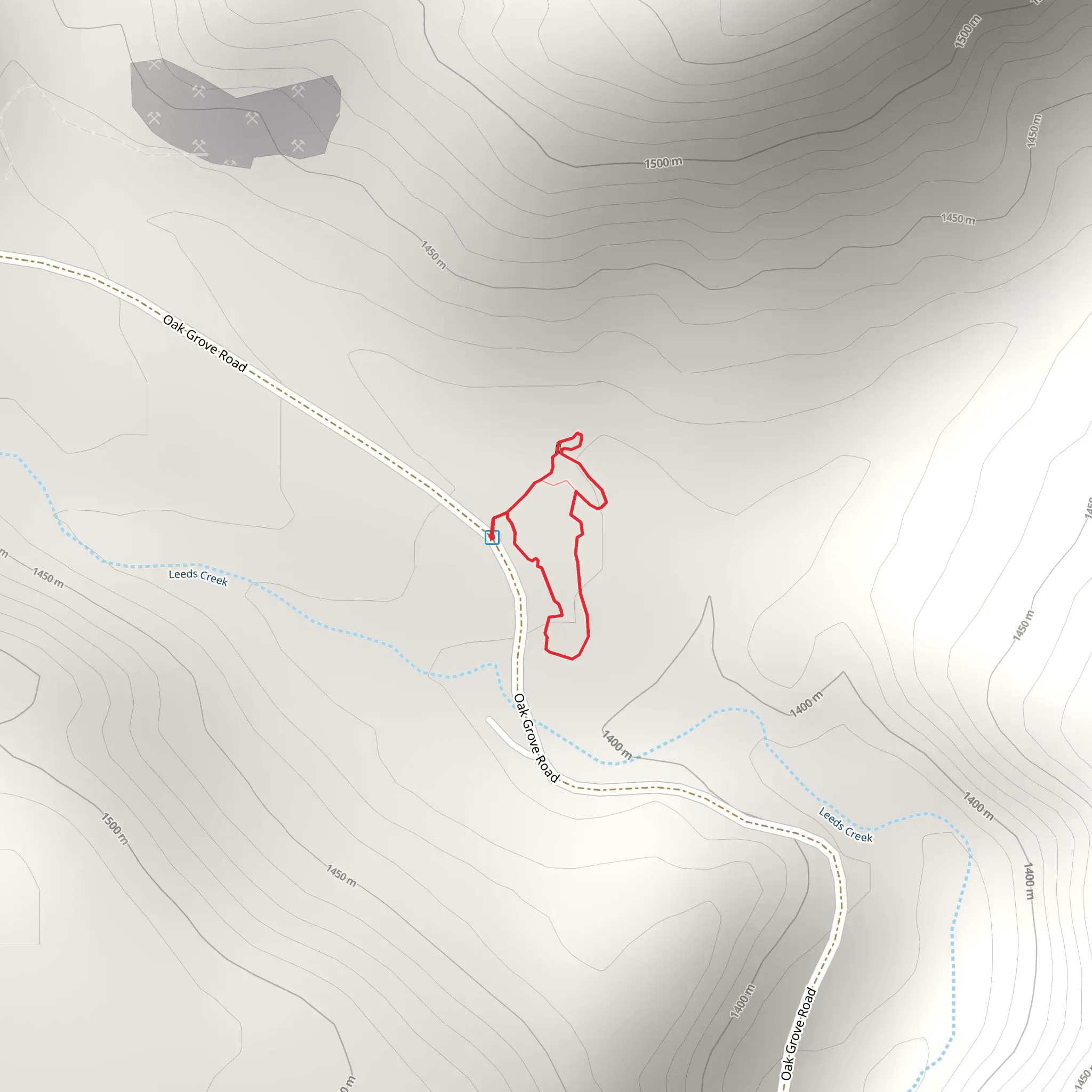 Leeds Creek Kiln Loop Trail mobile static map