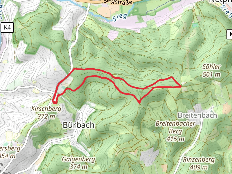 Netphener Rundweg and Rothaarweg Loop