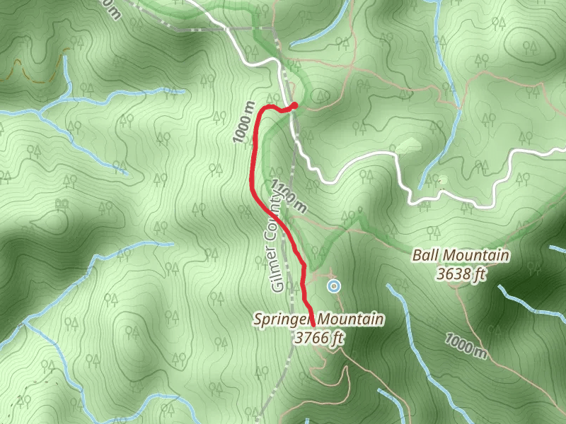 Springer Mountain via Appalachian Trail