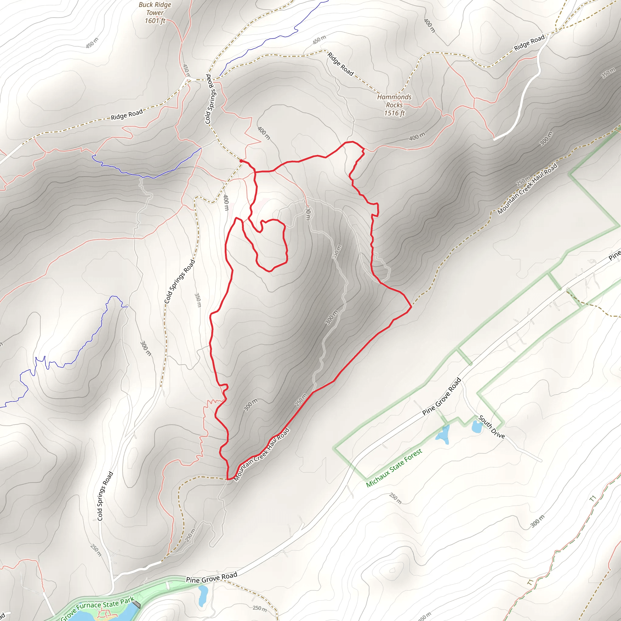 Vista Loop Trail mobile static map