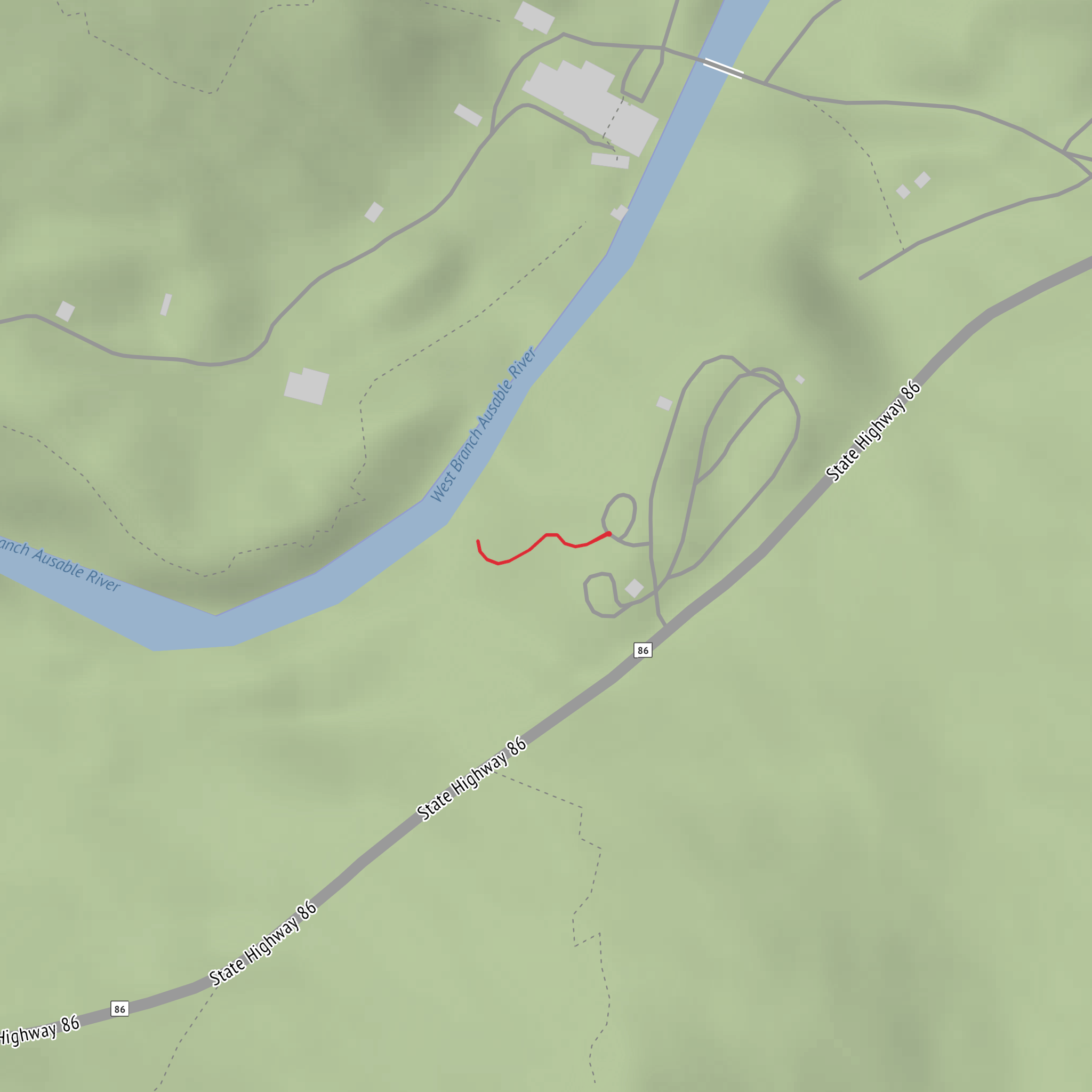 Monument Falls - Wilmington Notch mobile static map
