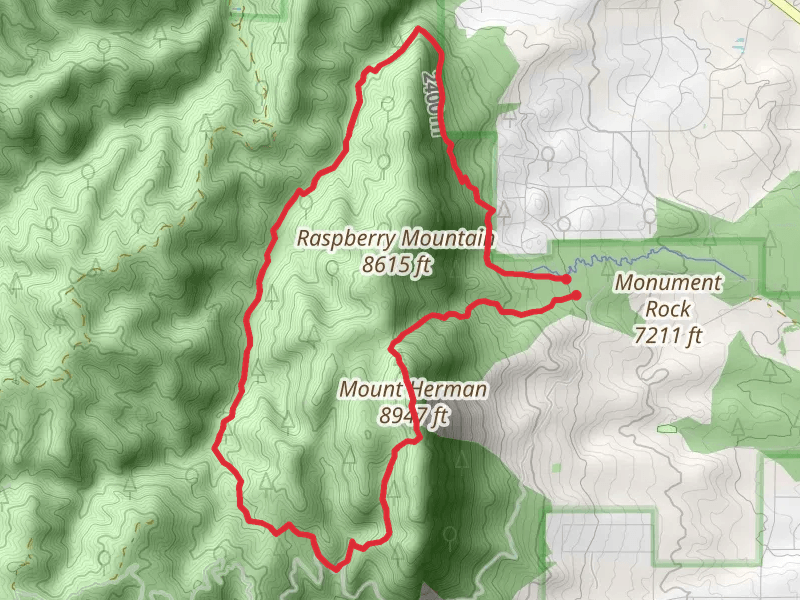 Mount Herman Trail and Monument Creek Loop