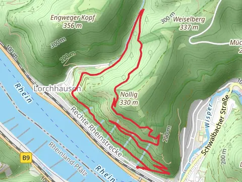Rundwanderweg Lorch 5 and Rhein Wisper Glueck