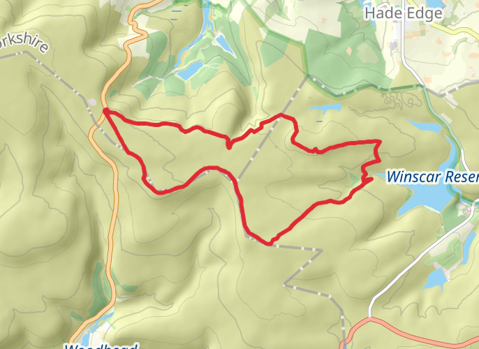 Britland edge hill, dead edge end and snailsden mobile static map