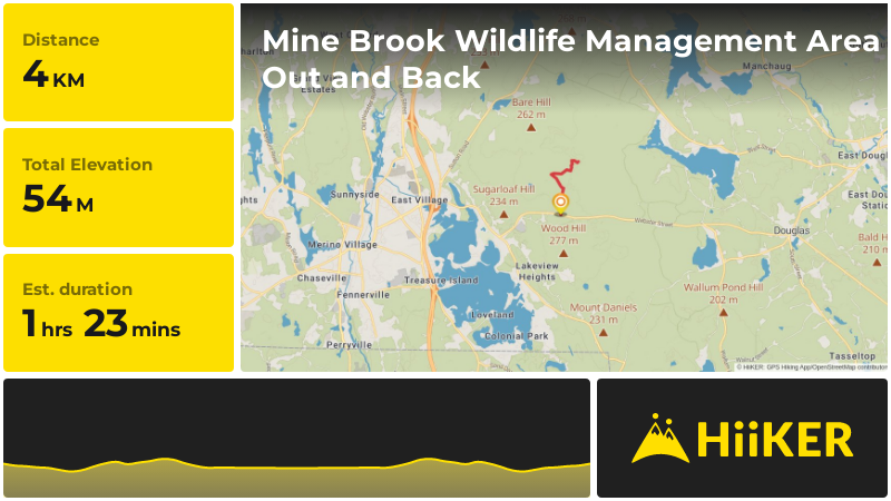 Mine Brook Wildlife Management Area Out and Back | Worcester County