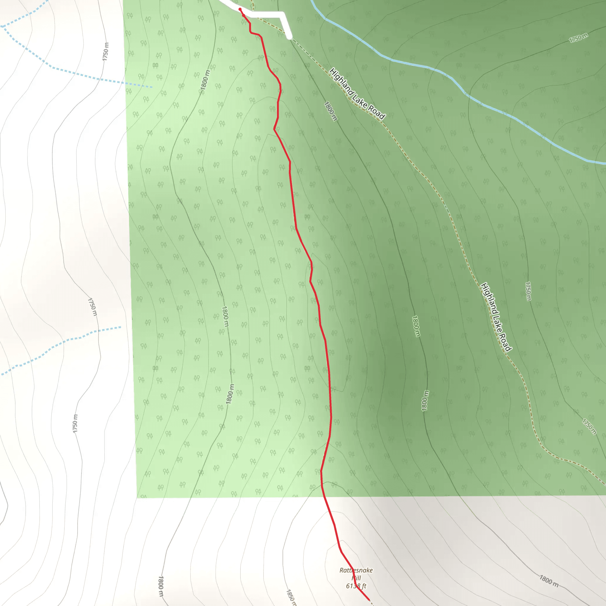 Rattlesnake Hill mobile static map