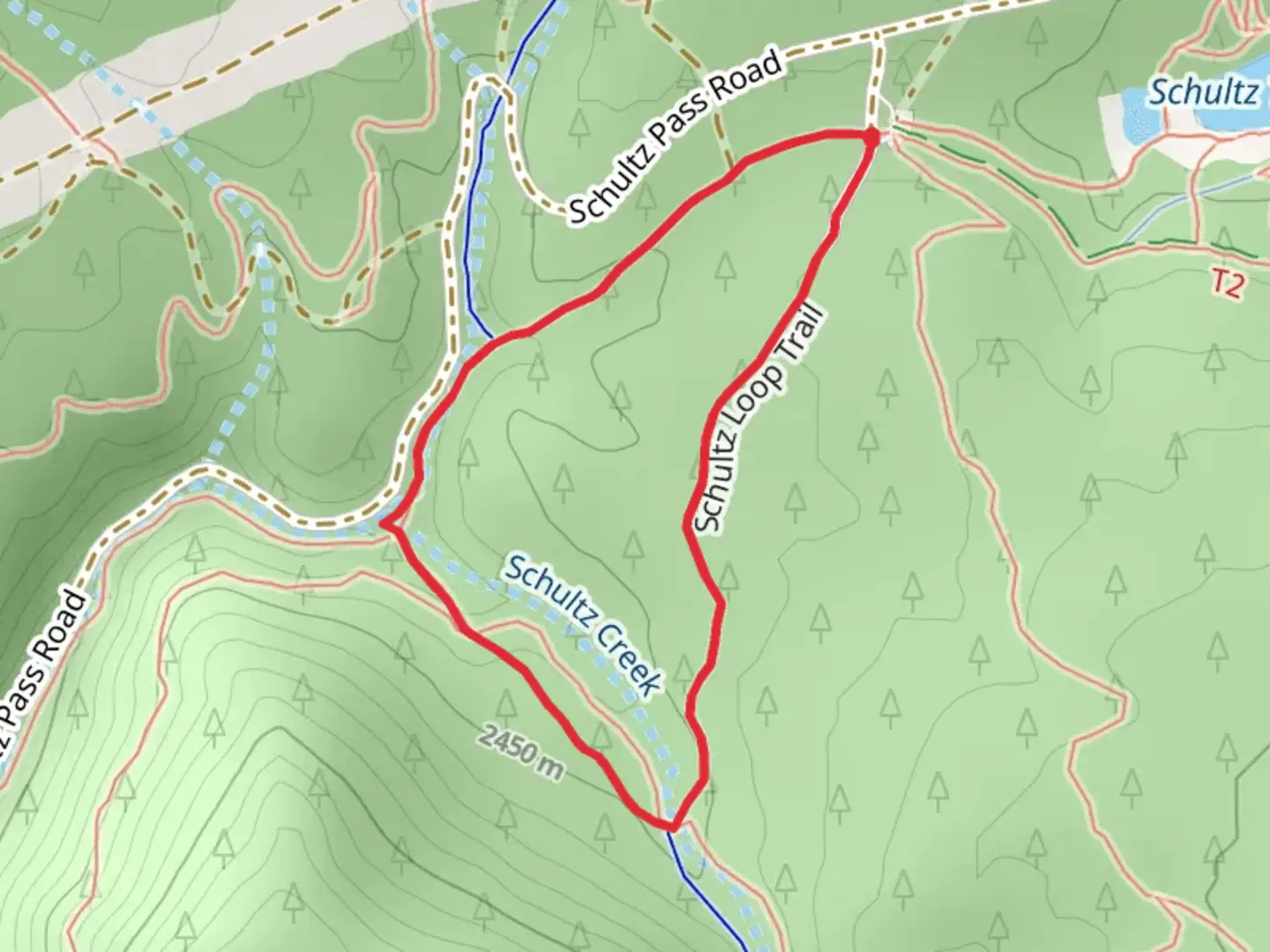 An image depicting the trail Schultz Loop Trail and its surrounding area.