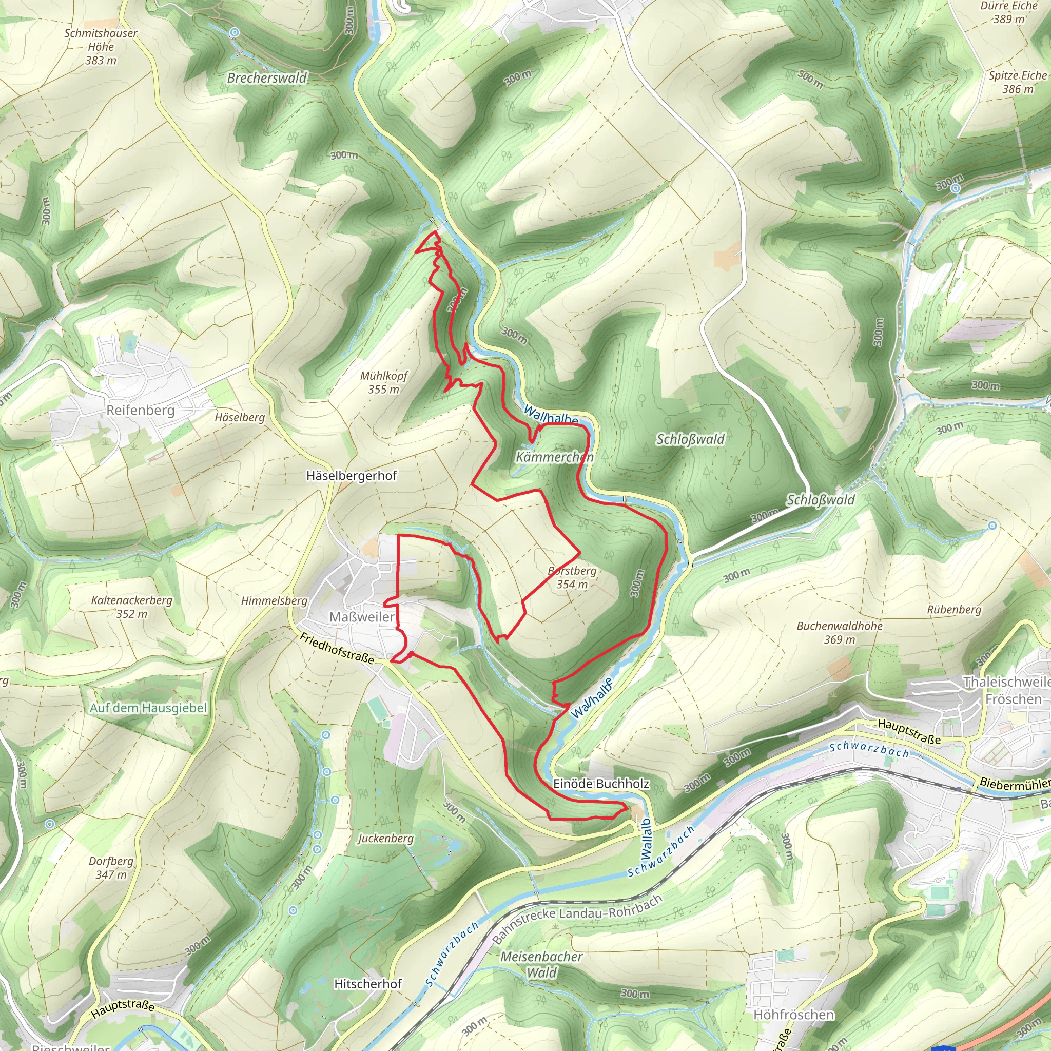 Massweilerer Keltenpfad mobile static map