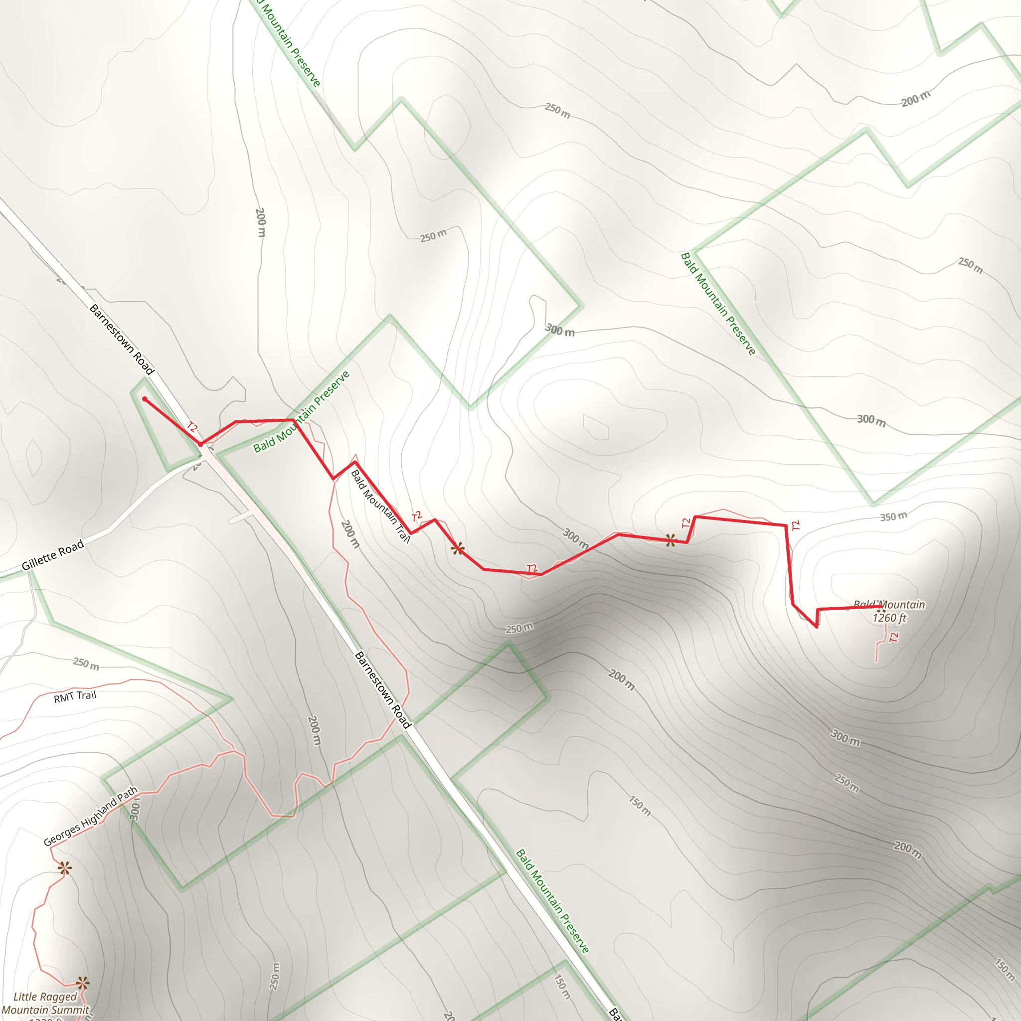 Bald Mountain mobile static map