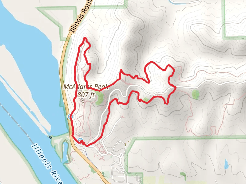 McAdams Peak Loop from Illinois Route