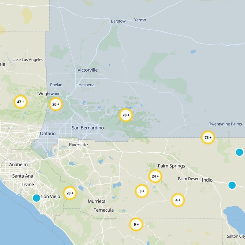 San Bernardino County Static Map