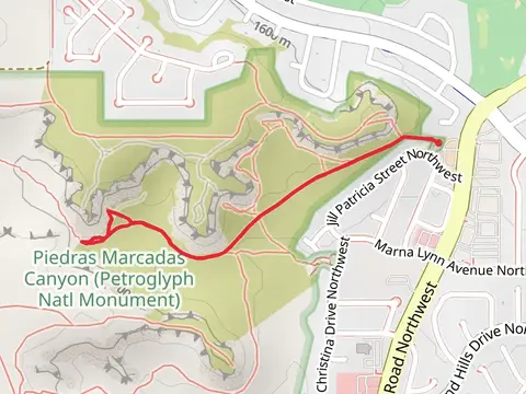 Piedras Marcadas Trail Out and Back