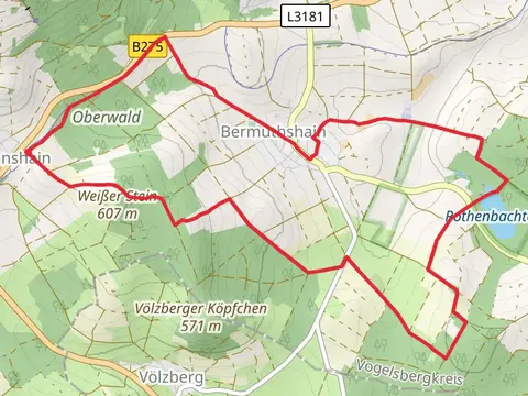Rothenbachteich via Weisser Stein Rundwanderweg