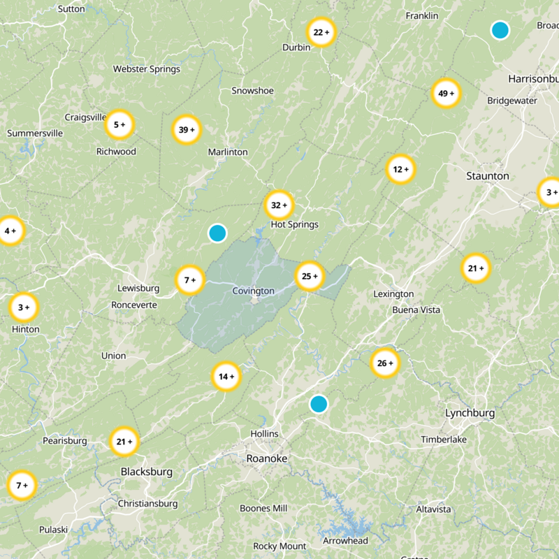 Alleghany County Static Map