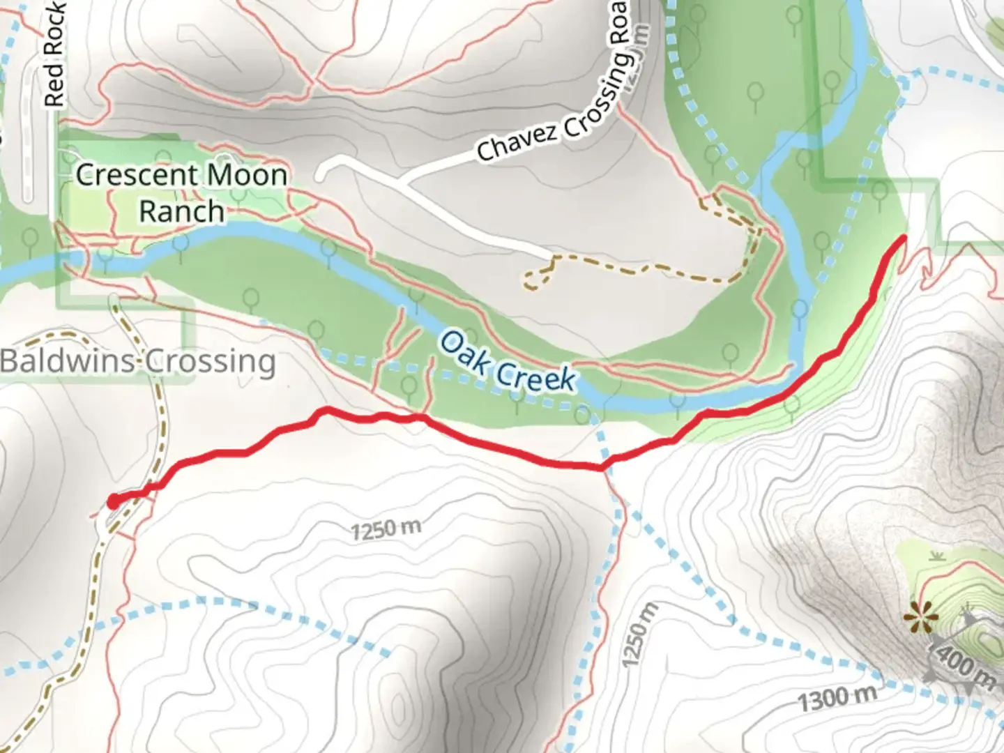 An image depicting the trail Baldwin and Templeton Trail and its surrounding area.