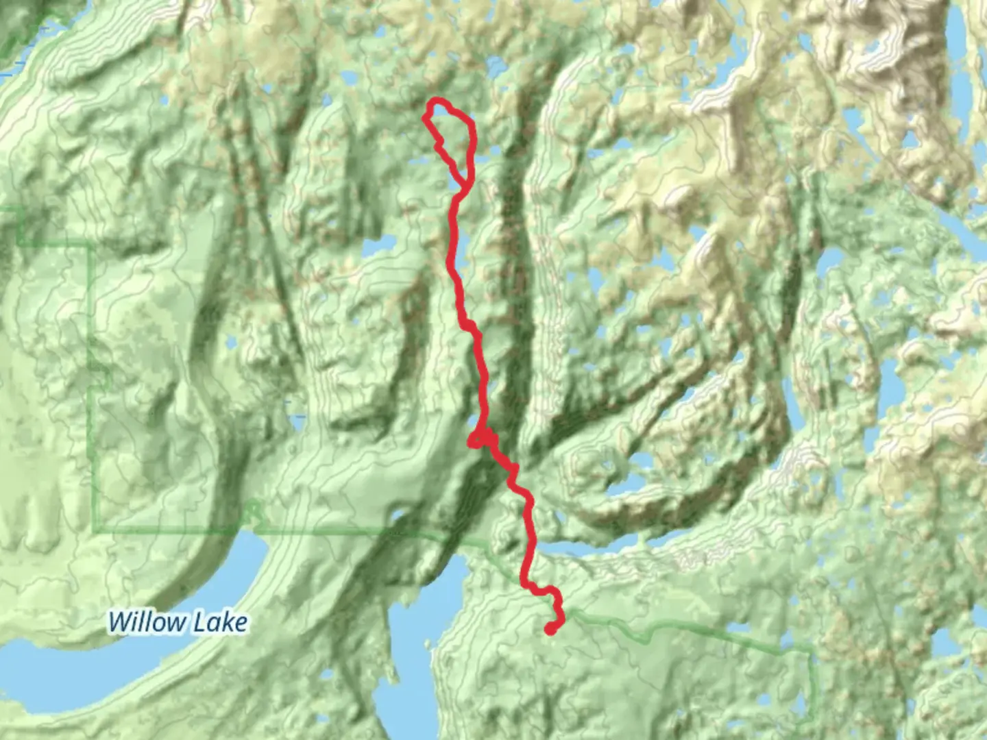 An image depicting the trail Glimpse Lake, Trapper Lake and Heart Lake via Long Lake Trail and its surrounding area.
