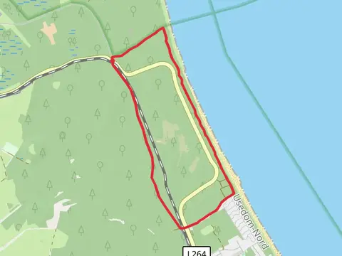 Usedomer Baderbahn and Hundestrand Loop