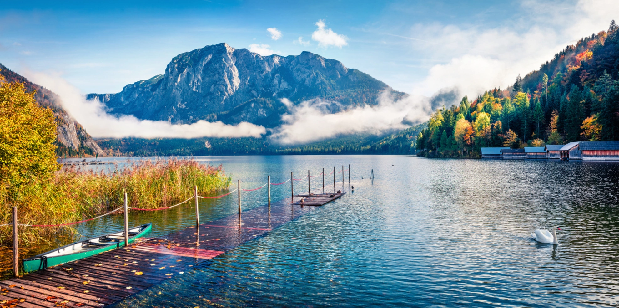 An image depicting the trail Via Artis Altaussee and its surrounding area.