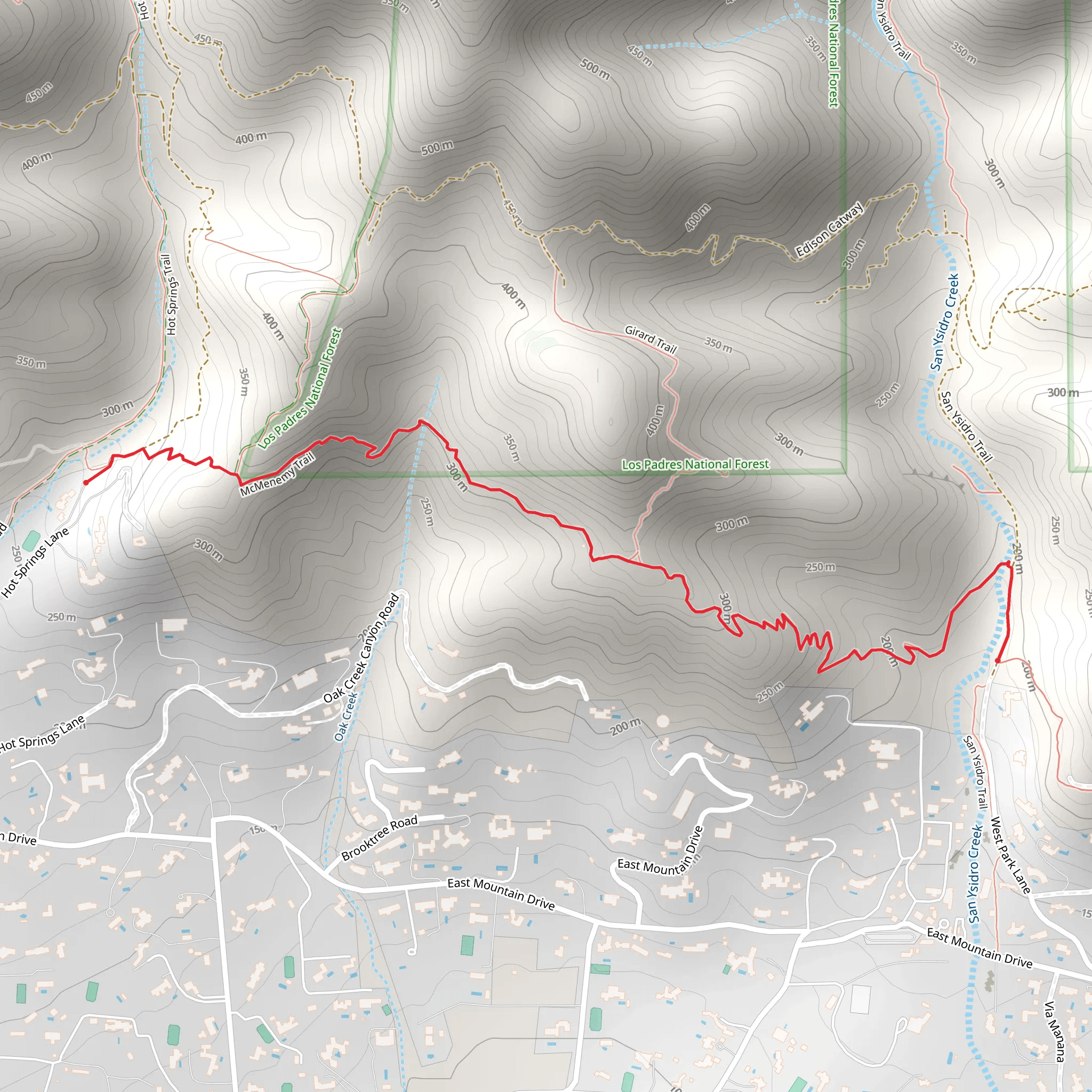 Mcmenemey Trail mobile static map