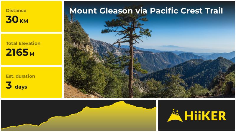 Mount Gleason via Pacific Crest Trail | Los Angeles County | Californi